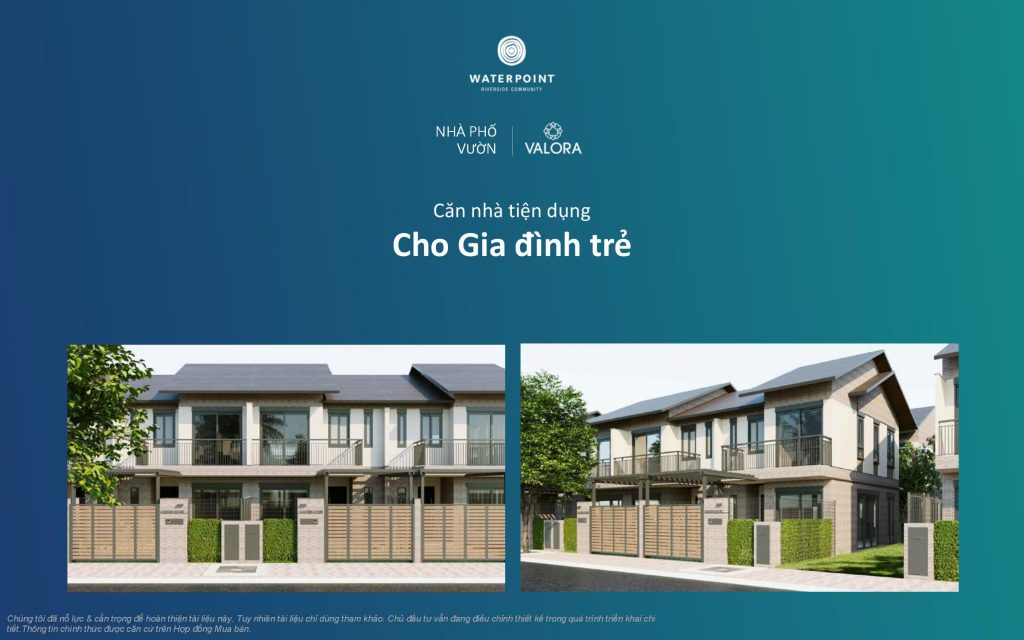 NHÀ PHỐ VƯỜN NAM LONG WATERPOINT